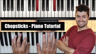 Chopsticks  Played SLOW then FAST  Piano Tutorial [upl. by Hadrian940]