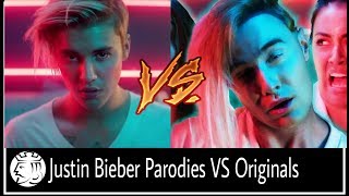 Justin Bieber Parodies VS Original Songs [upl. by Donell958]