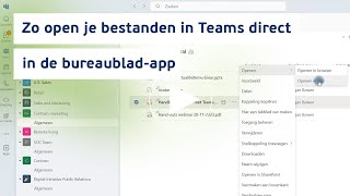 Zo open je bestanden in Teams direct in de bureaubladapp [upl. by Anaitsirc]