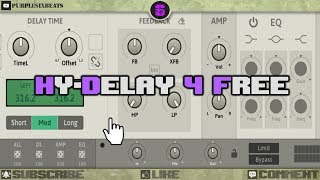 🎚 HYDelay 4 Free  Free VST Plugin  Ducking Delay [upl. by Nairbal]