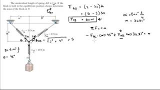 Determine the mass of the block at D [upl. by Fenella]