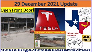 Tesla Gigafactory Texas 29 December 2021 Cyber Truck amp Model Y Factory Construction Update 1030AM [upl. by Laroy]