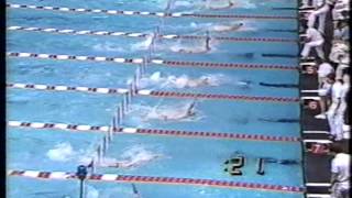 1987 NCAA swimming championships 100 yard backstroke Austin TX  Berkoff Blastoff [upl. by Elfrida]