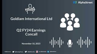 Goldiam International Ltd Q2 FY24 Earnings Concall [upl. by Eimerej]