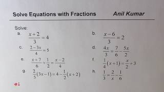 Strategies to Solve Multi Step Linear Equations with Fractions [upl. by Nozicka]