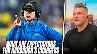 What Are The Expectations For Jim Harbaugh In His First Year As Chargers Head Coach  Pat McAfee [upl. by Eshelman]