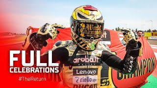 FROM RED TO GOLD Raw emotion as Bautista celebrates 2022 WorldSBK title success ✨  TheReturn [upl. by Nyrmak573]