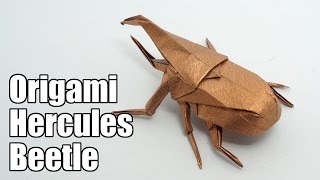 Origami Hercules Beetle Jo Nakashima [upl. by Hodgson]