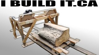 Making A Wooden Band Saw Mill From Scratch  Full Build [upl. by Farhsa662]