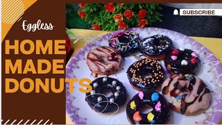 Donuts  Eggless Donuts  Home Made Donuts  Meets special Christmas special [upl. by Cummins107]