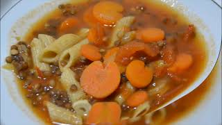 Minestrone lentilles recette cookeo [upl. by Leventis997]