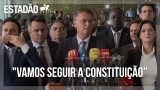 AO VIVO Presidente Jair Bolsonaro faz 1º pronunciamento após derrota para Lula [upl. by Enehs]