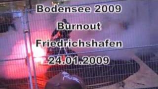 20090124 Internationale Motorradmesse Motorradwelt Bodensee Burnout [upl. by Naro420]