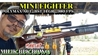 MINI FIGHTER POLYMAX A6 L BST 14 GR 980 FPS MILIK BPK BOWOSANGAT MANTAP👍 [upl. by Irrok]