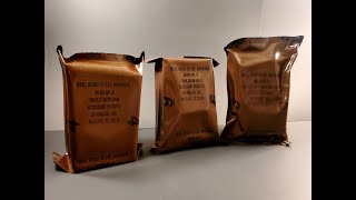 1993 US MRE Review Extremely Fresh 3 Meal 24 Hour Ready to Eat Preserved Food Ration Tasting Test [upl. by Annatnas]