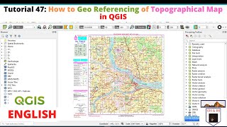 How to Geo Referencing of Topographical Map in QGIS [upl. by Ennaear]