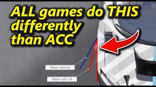 Steer Ratio is weird in ACC  Assetto Corsa Competizione [upl. by Ardnak]