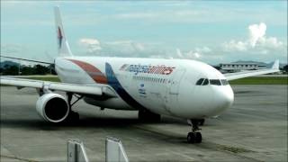 9MMTC Airbus A330300 docking in Kuching International Airport [upl. by Nnyre]