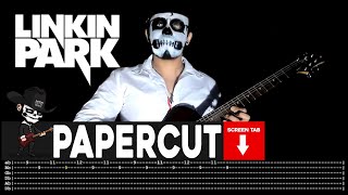 【LINKIN PARK】 Papercut  cover by Masuka  LESSON  GUITAR TAB [upl. by Enirahtak851]