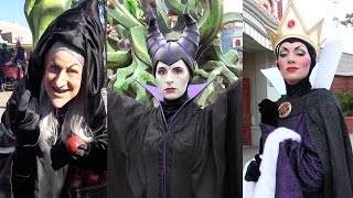 Disney Villains Montage at Disneyland Paris Halloween 2016  Maleficent Hag Evil Queen [upl. by Le]