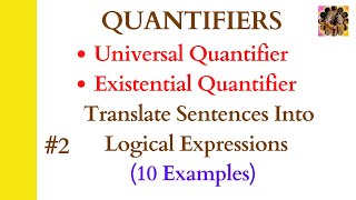 2 Quantifiers in discrete Mathematics  Universal Quantifiers Existential Quantifiers quantifiers [upl. by Curcio314]