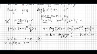 Group Theory 72 Polynomial Rings Polynomials of degree n have at most n zeros [upl. by Karas]