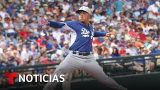 Tras su arresto Julio Urías es suspendido de los Dodgers  Noticias Telemundo [upl. by Garibold]