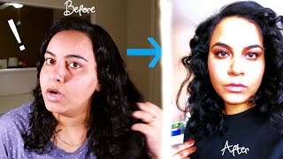 EASY HEATLESS CURLS  HOW TO CURL HAIR WITH BATHROBE BELT AMAN KLAIR [upl. by Atinihs]