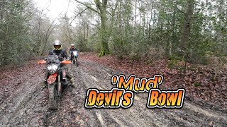 Devils quotMudquot Bowl  Aprilia Tuareg 660 KTM ADV 890 Yamaha WR 250f [upl. by Nyleda195]