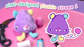 BARTHOLOMEW  chatdesigned plushie stream timelapse 1 [upl. by Artsa]