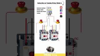 Wiring a Motor with MCB Contactor and Easy Steps contactor accontactor magneticcontactor [upl. by Ahsekram]