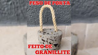 Peso de PORTA feito de GRANILLITE de GARRAFA de Vidro [upl. by Charbonneau418]