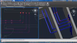 Autodesk AutoCAD MEP  parallel routing improvements video [upl. by Searcy160]