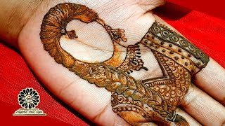 Simple Dulahan Mehandi Design  dulhan mehndi design  bride making using henna new mehandi design [upl. by Ees938]