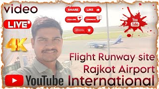 Rajkot Airport International Hirasar Gujarat flight Running mein site Mrajaybabuup84 subscribe [upl. by Ahsinek32]