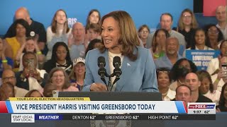 Vice President Kamala Harris visiting Greensboro on Thursday [upl. by Nilat768]