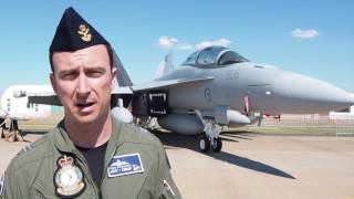 Flight Lieutenant Todd Woodford on flying the EA18G Growler [upl. by Retxab]