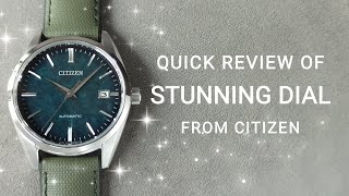 Citizen flexes its dial making muscles A quick review of the Citizen Silver Leaf Lacquer NB1060 [upl. by Luamaj263]