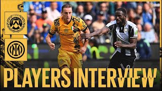 LE INTERVISTE DI FRATTESI E BISSECK  UDINESE 23 INTER  PLAYERS INTERVIEW 🎙️⚫🔵 [upl. by Yelhs]