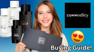 Commodity Fragrances Buying Guide Book Milk Gold amp MORE First Impressions  Sephora Clean Beauty [upl. by Marduk498]