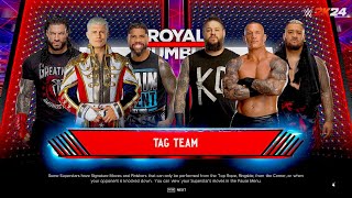 Roman Reigns Cody Rhodes Jey Uso Vs Randy Orton Kevin Ownes Solo Sikoa 6 Man Tag Team Match [upl. by Yojenitsirk]