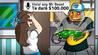 ME DISFRAZO de MR BEAST para ENGAÑAR a NPCs MANEJADOS por INTELIGENCIA ARTIFICIAL [upl. by Kir]