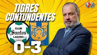 TIGRES CONTUNDENTES  Santos Laguna vs Tigres UANL  Torneo Clausura 2024 Liga MX [upl. by Saval]