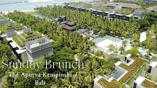 The Apurva Kempinski Bali  Sunday Brunch at Pala Restaurant  Luxury Resort Bali  Family Getaway [upl. by Ertnod747]