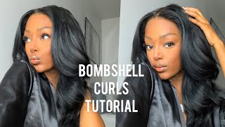 Bombshell Curls Tutorial  Big Sexy Curls [upl. by Odrahcir310]