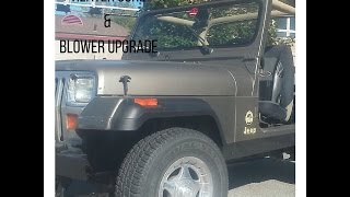 Jeep Wrangler YJ Heater Core amp Blower Upgrade [upl. by Acalia]