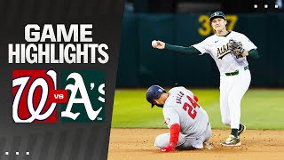 Nationals vs As Game Highlights 41224  MLB Highlights [upl. by Yim]