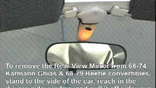 VW Rear View Mirror remove  install [upl. by Aramo]