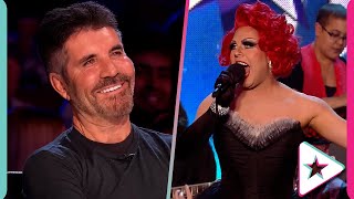 TOP THREE Drag Acts EVER To Audition on Britains Got Talent [upl. by Wurst]