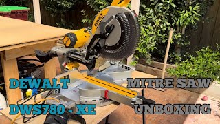 Unboxing DEWALT DWS780XE Miter Saw  Miter Saw  Dual Bevel Miter [upl. by Skyla]